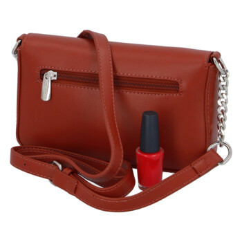 Dámská crossbody kabelka cihlově červená - David Jones Tallma