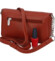 Dámská crossbody kabelka cihlově červená - David Jones Tallma