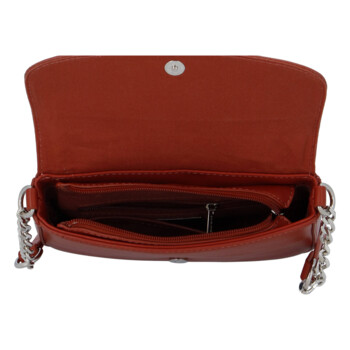 Dámská crossbody kabelka cihlově červená - David Jones Tallma