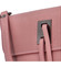 Dámská kožená crossbody kabelka růžová - ItalY Porta