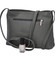 Dámská kožená crossbody kabelka šedá - ItalY Eneta