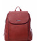 Dámský městský batoh kabelka červený - Silvia Rosa Polan