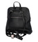 Dámský kožený batoh kabelka černý - ItalY Bruiel