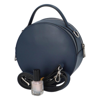 Malá tmavě modrá elegantní dámská kožená kabelka - ItalY Husna