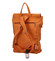 Větší měkký dámský moderní oranžový batoh - Ellis Elizabeth JR