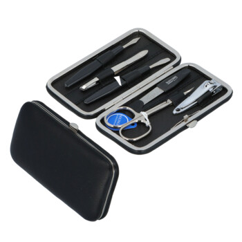 Kožená manikúra a pedikúra černá - Solingen Bodi