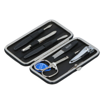 Kožená manikúra a pedikúra černá - Solingen Bodi