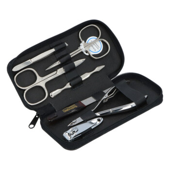 Kožená manikúra a pedikúra černá - Solingen Anakin 