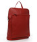 Dámský kožený batůžek kabelka tmavě červený - ItalY Houtel