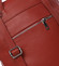 Dámský kožený batůžek kabelka tmavě červený - ItalY Houtel