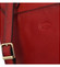 Dámská kožená crossbody kabelka tmavě červená - Katana Baylei