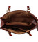 Dámská kožená kabelka přes rameno hnědá - Katana Frankye