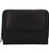 Dámská rozkládací kožená peněženka černá - Diviley M4200