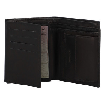 Pánská kožená peněženka černá - Diviley Rangan R