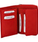 Dámská rozkládací kožená peněženka červená - Diviley M4200