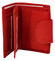 Elegantní červená kožená peněženka se zápinkou - Diviley Universit