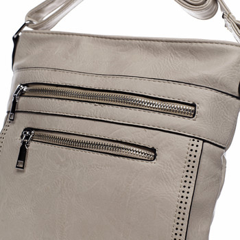 Moderní střední crossbody kabelka béžová - Delami Karlie