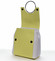 Dámský kožený batůžek kabelka žlutý - ItalY Vaiamos