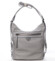 Praktická dámská koženková kabelka/batoh Ida šedá