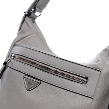 Praktická dámská koženková kabelka/batoh Ida šedá