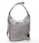 Praktická dámská koženková kabelka/batoh Ida šedá