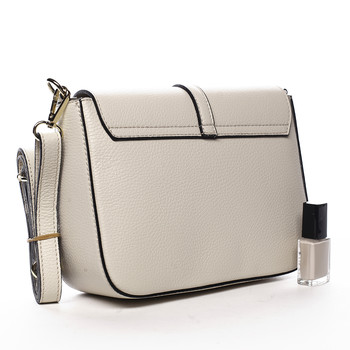 Dámská kožená crossbody kabelka béžová - ItalY Neul