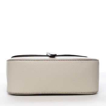 Dámská kožená crossbody kabelka béžová - ItalY Neul