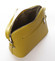 Dámská kožená crossbody kabelka žlutá - ItalY M7772