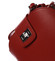 Dámská kožená crossbody kabelka tmavě červená - ItalY Brokylon