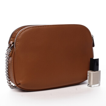 Dámská crossbody kabelka hnědá - David Jones Arvel