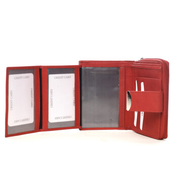 Dámská kožená peněženka červená - Diviley Oryna