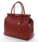 Módní originální dámská kožená kabelka do ruky tmavě červená - ItalY Hila