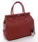 Módní originální dámská kožená kabelka do ruky tmavě červená - ItalY Hila