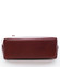Dámská elegantní kožená kabelka tmavě červená - ItalY Melisa