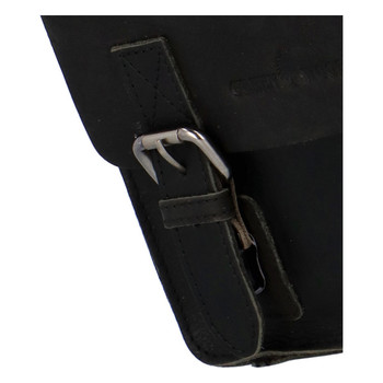 Pánská kožená crossbody taška černá - Greenwood Chemis