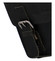 Pánská kožená crossbody taška černá - Greenwood Chemis