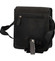 Pánská kožená crossbody taška černá - Greenwood Chemis