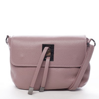 Dámská kožená crossbody kabelka fialovo růžová - ItalY Porta