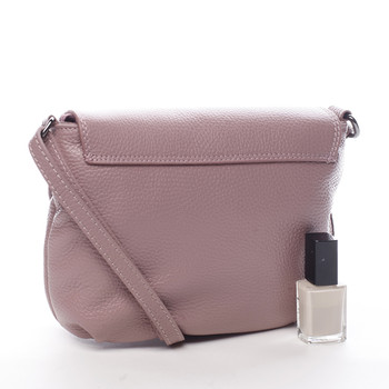 Dámská kožená crossbody kabelka fialovo růžová - ItalY Porta