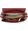 Dámská kožená kabelka přes rameno tmavě červená - ItalY Simonna