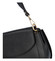 Dámská kožená kabelka přes rameno černá - ItalY Amanda