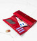 Dámská peněženka kožená lakovaná červená - Cavaldi H201