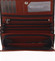 Dámská kožená peněženka červeno černá - Bellugio Sofia New