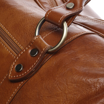 Cestovní kožená taška koňaková - Delami Vera Pelle Equado