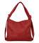 Velká dámská kabelka přes rameno tmavě červená - Paolo Bags Jayruti