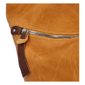 Dámská kabelka přes rameno tmavě žlutá - Paolo Bags Nilsa