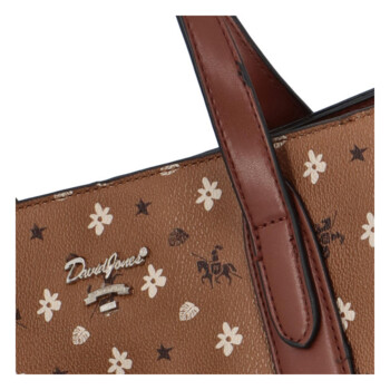 Dámská kabelka přes rameno hnědá - David Jones Maggie