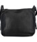 Dámská kožená crossbody kabelka černá - Delami Carfiana