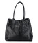 Dámská kožená kabelka přes rameno černá - ItalY Brittany Snake
