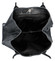 Dámská kožená kabelka přes rameno černá - ItalY Brittany Snake